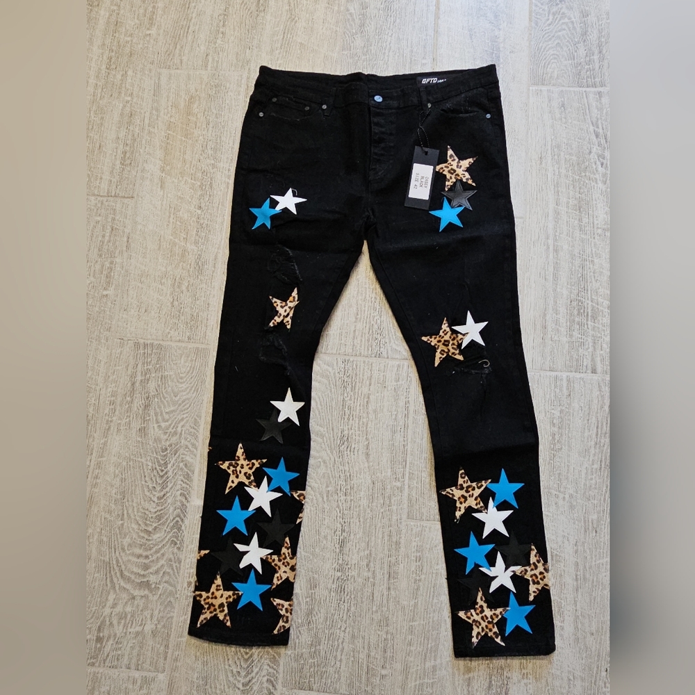 GFTD Black Star Jeans Size 42